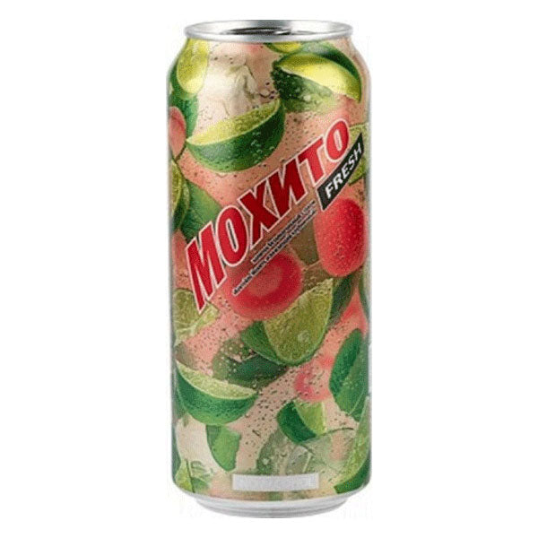 Soda Drink Can Mojito-Strawberry – 16.91 fl oz (500.0ml)